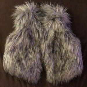 Fur vest. Worn once for family pictures.